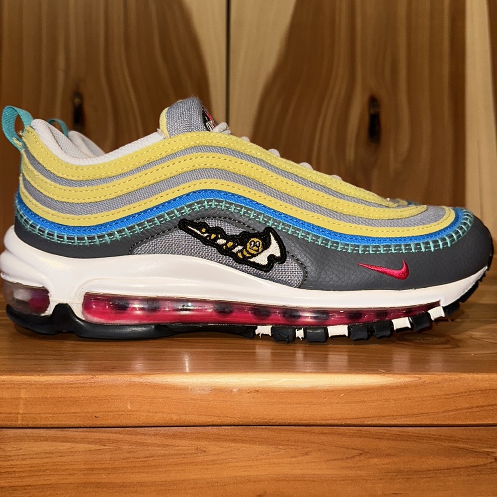 Nike Air Max 97 SE Air Sprung gray/yellow women’s size 7.5 men’s size 6 - Picture 2 of 10